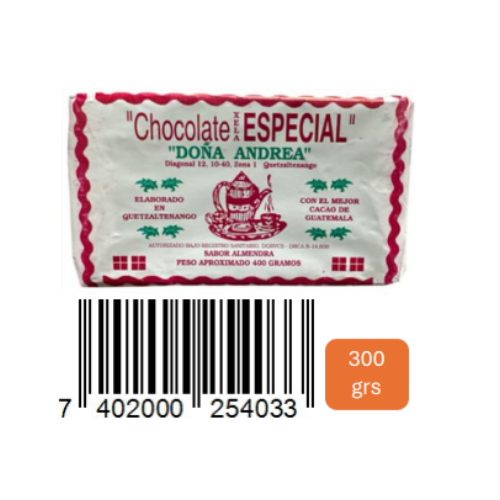 w Project TABLETA CHOCOLATE DOÑA ANDREA ALMENDRA - Image 1